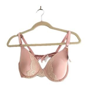 NWT Sweet‎ Nothings by Maidenform Pink Full Coverage Underwire Bra Size 38C